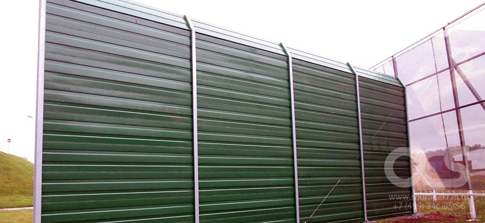 Забор из шумопоглощающих панелей